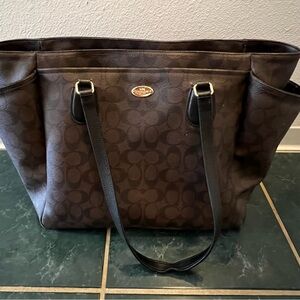Authentic Coach “diaper bag”. Large